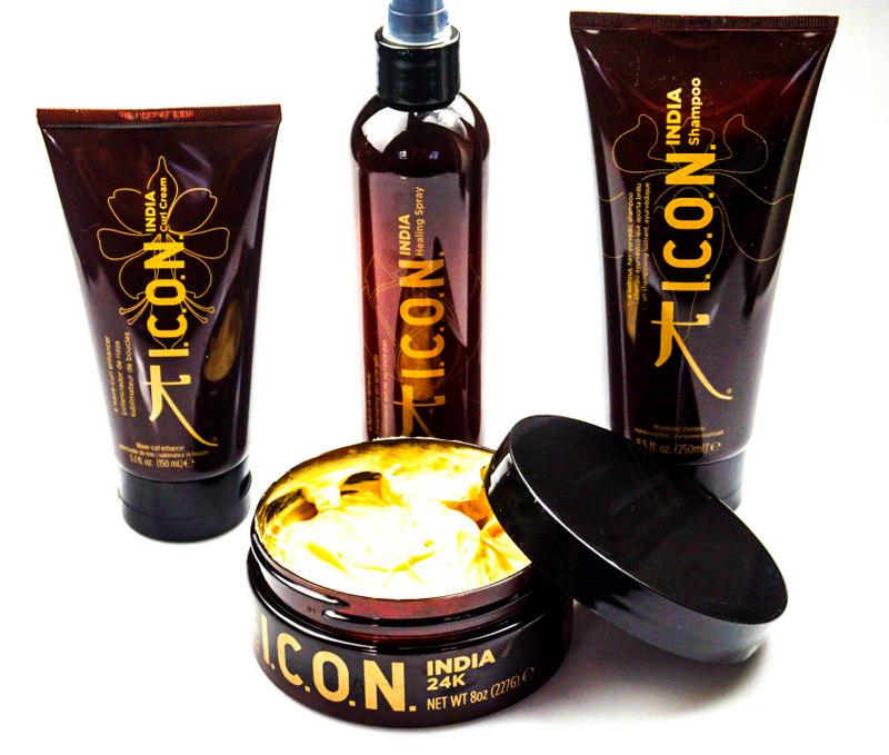 ICON India Shampoo & Curl Creme & Healing Spray & 24K Conditioning Masque - Highendlove